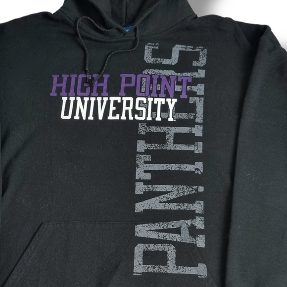 Champion Point University Panthers Hoodie Black HPU Hooded Sweatshirt Mens 2XL. - Picture 6 of 8